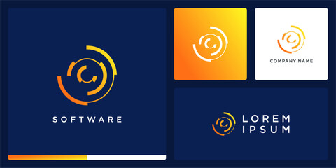 circle software logo global tech
