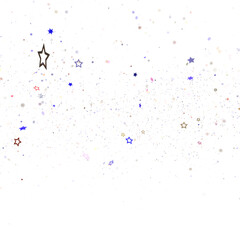 Poster - Abstract Colorful Confetti on a Black Background