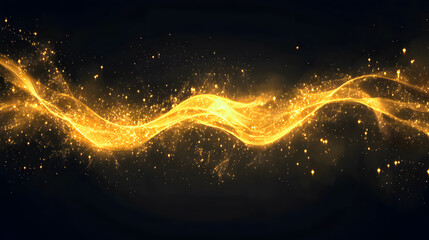 abstract fractal background with glowing cosmic nebulae and bright stars in the dark blue universe