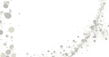 Leinwandbilder - Abstract White Dots on Black Background