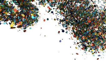 Poster - Abstract Colorful Confetti Burst