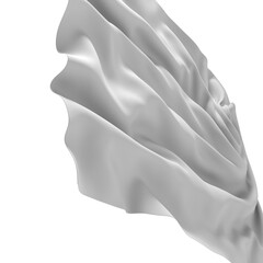 Fototapete - Close up of a white liquid splash, creating a wave-like texture.
