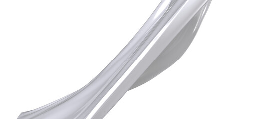 Fototapete - Close up of a white liquid splash, creating a wave-like texture.