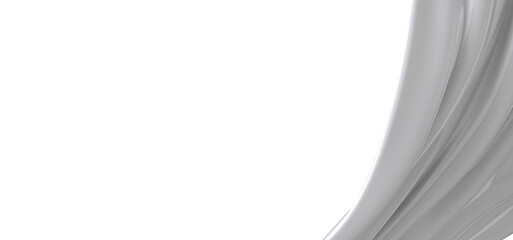 Poster - Close-up of white fabric with smooth texture, displaying elegant draping and soft folds