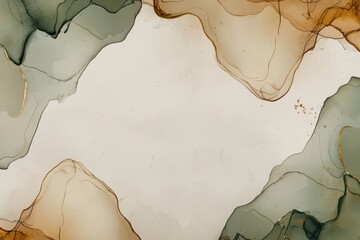 Wall Mural - elegant abstract background with soft earth tones and fluid shapes