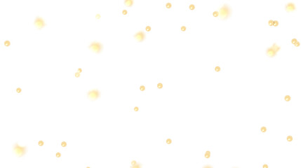 Poster - Golden Glitter on White Background