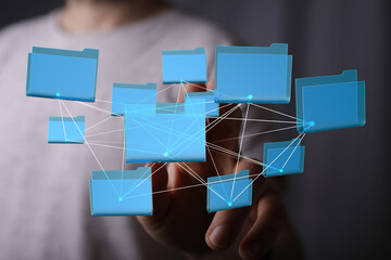 Aufkleber - Efficiently manage and share files with our secure network solution. Improve team collaboration and data accessibility.