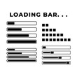 © fahmi - Set of Loading bar. Download progress loader.