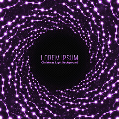 Wall Mural - magic light effect with luxury swirl and glowing sparks. bright christmas background with sparkling 