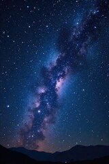 Wall Mural - mesmerizing night sky ablaze with countless stars forming a celestial constellation perfect for astr