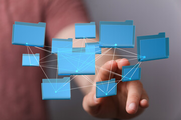 Aufkleber - Efficiently manage and share files. Secure cloud storage. Improve teamwork.
