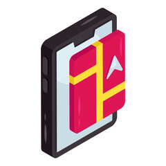 Wall Mural - perfect design icon of mobile map