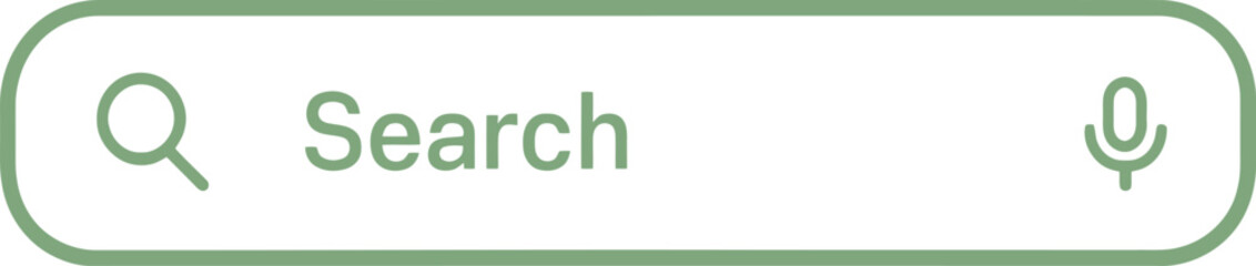 Search Bar Design Green, Simple, and Clean Vector EPS Illustration
