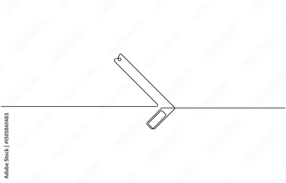 Ruler Line Guide Ruler, measurement, geometry, technical drawing one line art ...