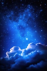 Wall Mural - Night Sky with Clouds