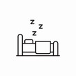 © Kamran - bed sleep icon sign vector