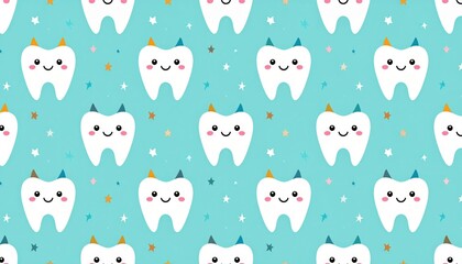 Wall Mural - mesmerizing tooth and star pattern, a captivating visual design for modern aesthetics