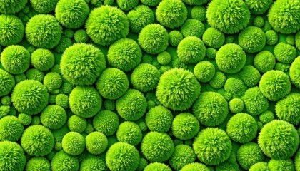 Wall Mural - vibrant green sphere pattern wallpaper, a modern and stylish background for digital screens