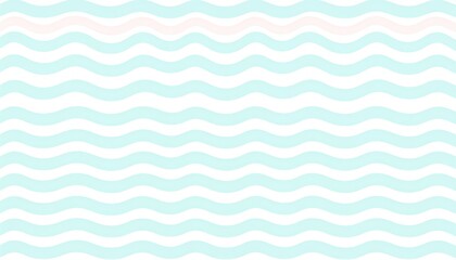 Wall Mural - aesthetic pastel blue and pink wavy lines seamless pattern, a modern abstract design