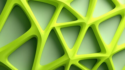 Wall Mural - smooth 3d layered triangular structures, modern design with soft gradients and shadows for digital a