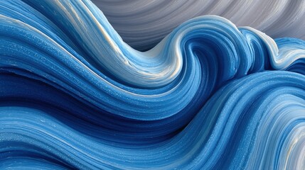 Wall Mural - paint texture, layered thick brush strokes with vibrant color and depth