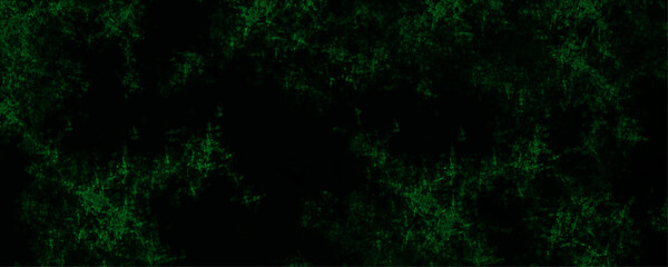 Wall Mural - Abstract dark green grunge background. Old grunge textures design with cement wall texture. Dark grunge green concrete. Dark grunge texture with glowing green fractal pattern watercolor design art.