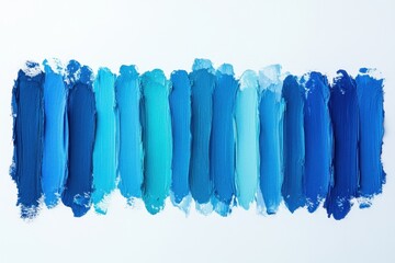 Poster - Blue abstract fabric waves creating a serene and tranquil ocean-like effect suitable for various artistic or design purposes