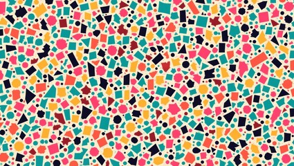 Wall Mural - colorful pastel geometric pattern
