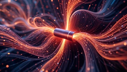 Energy Flow and Data Transmission Visualization