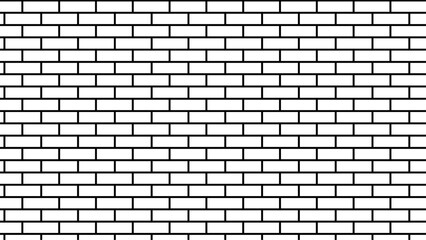 brick wall seamless pattern drawing. random brick. texture interior background line art. Brick wall pattern background. Seamless vector texture for continuous replicate.