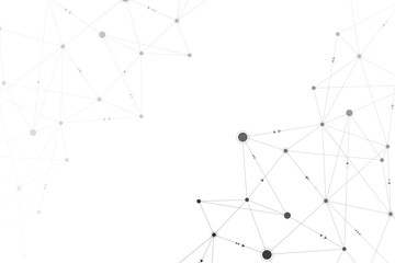 Canvas Print - Abstract data connectivity pattern tech connectivity lines background