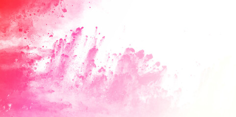 Poster - Beautiful abstract colorful pink and red powder explosion background. Freeze motion canvas for creative grunge design vintage cards, retro templates Particles explosion screen saver, wallpaper vector