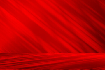 Leinwandbilder - Wall interior background, studio and backdrops show products.with shadow from window color Red background for text insertion and presentation product	
