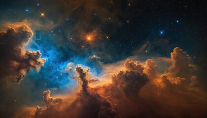 space background realistic starry night cosmos and shining stars milky way and stardust color galaxy