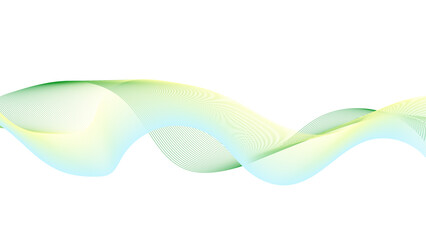 Wall Mural - elegant curves in a gradient color scheme. a modern take on wave-like imagery.