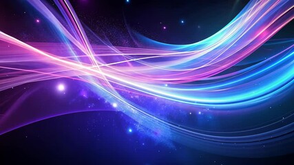 Wall Mural - mesmerizing light trails a cosmic dance of vibrant energy and glowing particles