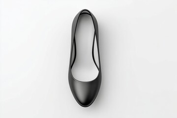 Wall Mural - A minimalist photo of a single closed-toe shoe centered on a plain white background