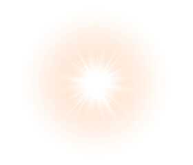 Aufkleber - vibrant sunburst PNG with glowing rays, warm colors, and abstract solar energy—perfect for summer designs and dynamic backgrounds.
