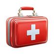 © jawad - A vibrant red first aid kit promising hope and healing in times of need on transparent background