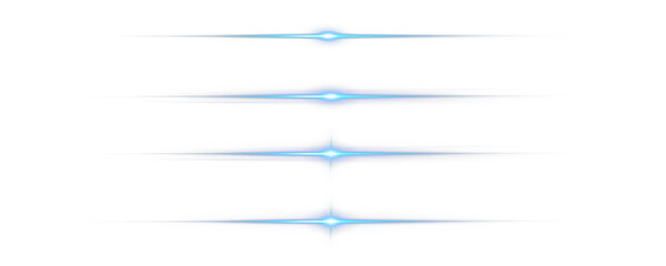 Wall Mural - Bright Blue Lens Flare PNG – Glowing Light Burst Isolated on Transparent Background, Cutout Sunray Effect, Realistic Overlay Glow, Optical Flash Beam for Digital Design and Editing