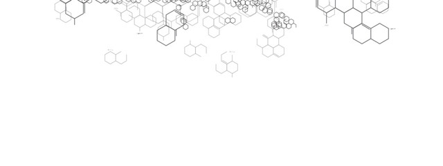Wall Mural - white abstract molecules, cell, science, geometry hexagon background design.