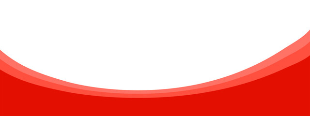 Wall Mural - Red separator footer, modern divider shape vector illustration