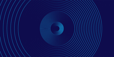Wall Mural - abstract blue background with glowing curved lines. shiny blue swirl curve lines design. spiral line