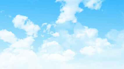 Aufkleber -  Beautiful blue sky with cloud photo. Blue sky and clouds for background.. Vector design.