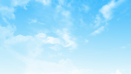 Aufkleber -  Beautiful blue sky with cloud photo. Blue sky and clouds for background.. Vector design.