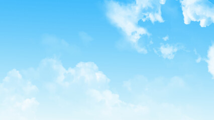 Aufkleber - Blue sky and clouds for background. Beautiful blue sky with cloud  photo. Vector design.