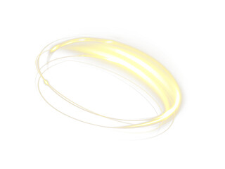Poster - Golden swirling magic ring.Light circle effect.golden swirling sparkle effect. shimmering motion. PNG.	
