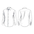 © Rawpixel.com - Standard white collared shirt apparel illustration clothing vector