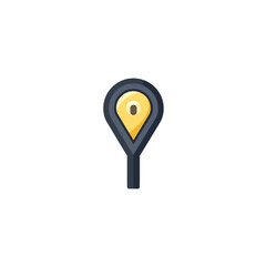 Wall Mural - map marker pointer icon symbol location simple vector