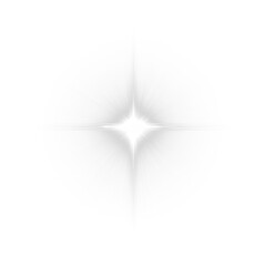 Poster - Magical white shine and glow PNG with sparkles, flares, and radiant light effects—perfect for festive, abstract, or decorative designs with a transparent background.